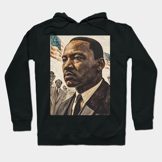 Inspire Unity: Festive Martin Luther King Day Art, Equality Designs, and Freedom Tributes! Hoodie by insaneLEDP